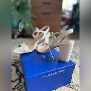 Stuart Weitzman dancer 75 sandals - white